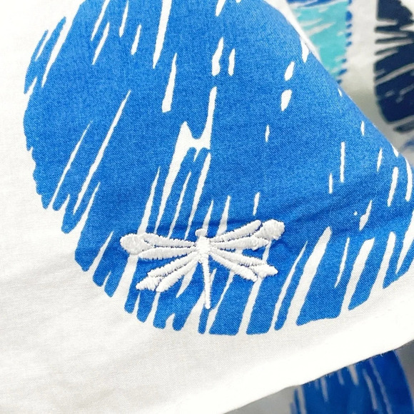 Talbots Teacher Apple Print Long Sleeve Button Down Shirt Sketch Apple Pattern - Picture 5 of 8